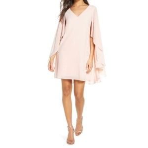 Vince Camuto Chiffon Cape Back Dress